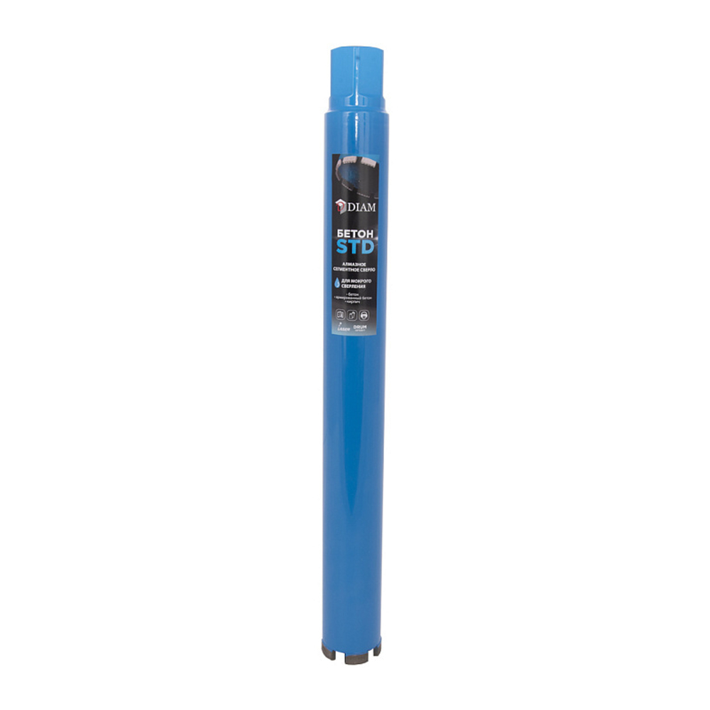 Коронка алмазная DIAM STD (мокрое сверление) 52х450 мм; 1 1/4'' 310116
