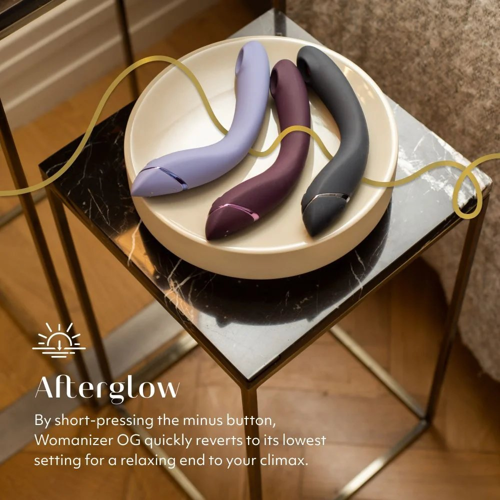 Стимулятор G-точки Womanizer OG c технологией Pleasure Air и вибрацией темно-серый