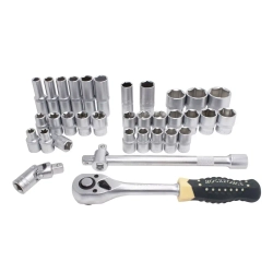 Набор инструментов 122 пр. 1/4'',1/2''(6гр.)(4-32мм) RockForce##Rock FORCE RF-38901
