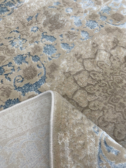 Ковер Califa A5176B/LS4 beige Coken/L.Bule Круг