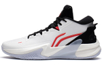 LiNing Light Speed High Shock Absorption Anti-slip Wear High Gang Combat Basketball Shoes White Black Red