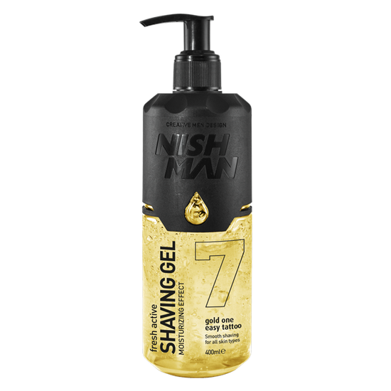 NISHMAN SHAVING GEL GOLD ONE N.7 400 ML Гель для бритья