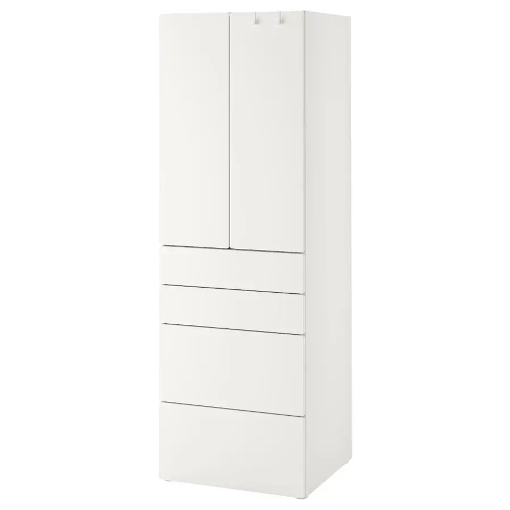 Шкаф детский - IKEA SMÅSTAD/SMASTAD, 60x42x181 см, белый, СМОСТАД ИКЕА