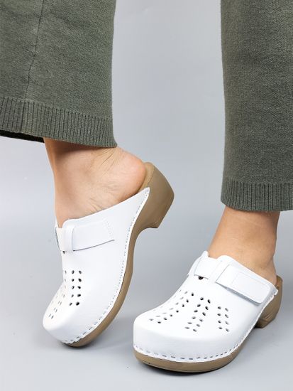 161 | Женские сабо (белый)