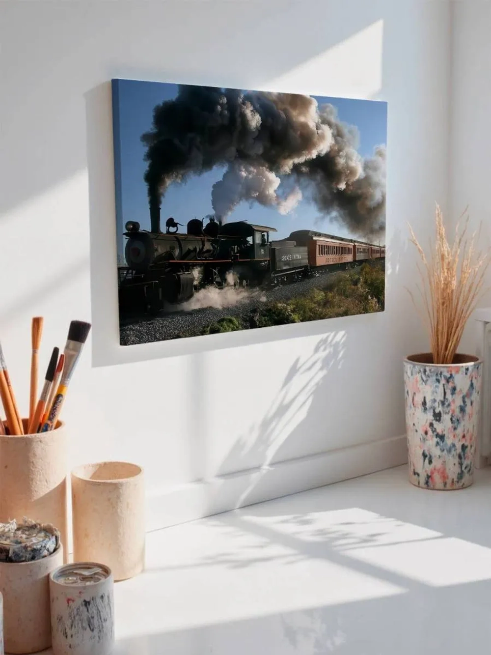 Картина на стену 40 X 50 Паровоз