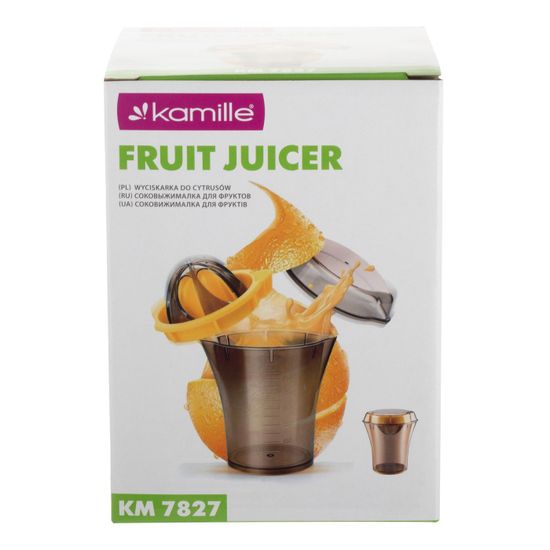 Соковыжималка ручная пластиковая Kamille KM 7827 для цитрусовых и гранатов