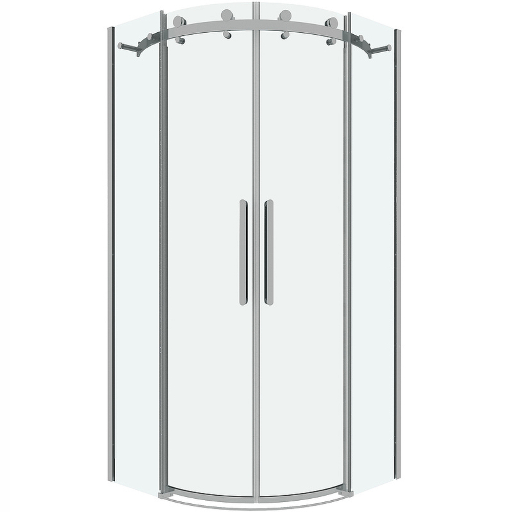 Душевой уголок Grossman Classic 90х90 301.K33.04.9090.10.00 профиль Хром стекло прозрачное