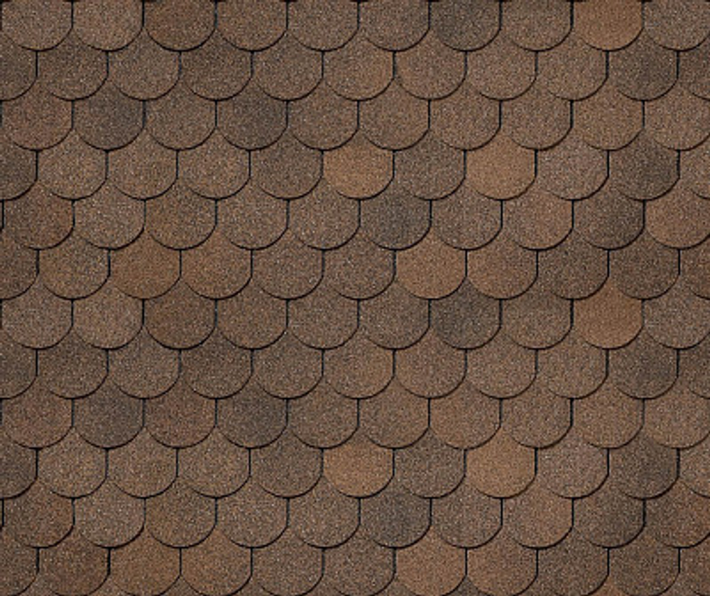 Гибкая черепица Döcke PIE EUROPA/ CUPOLA/ Коричневый