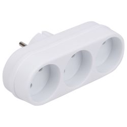 S-ES3-16O WHITE Разветвитель сетевой. б-з. 3 гнезда. 16А. 3500Вт. Белый. ТМ Uniel