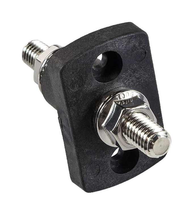 Клемма для монтажа сквозь переборку, черная, 3/8"-16