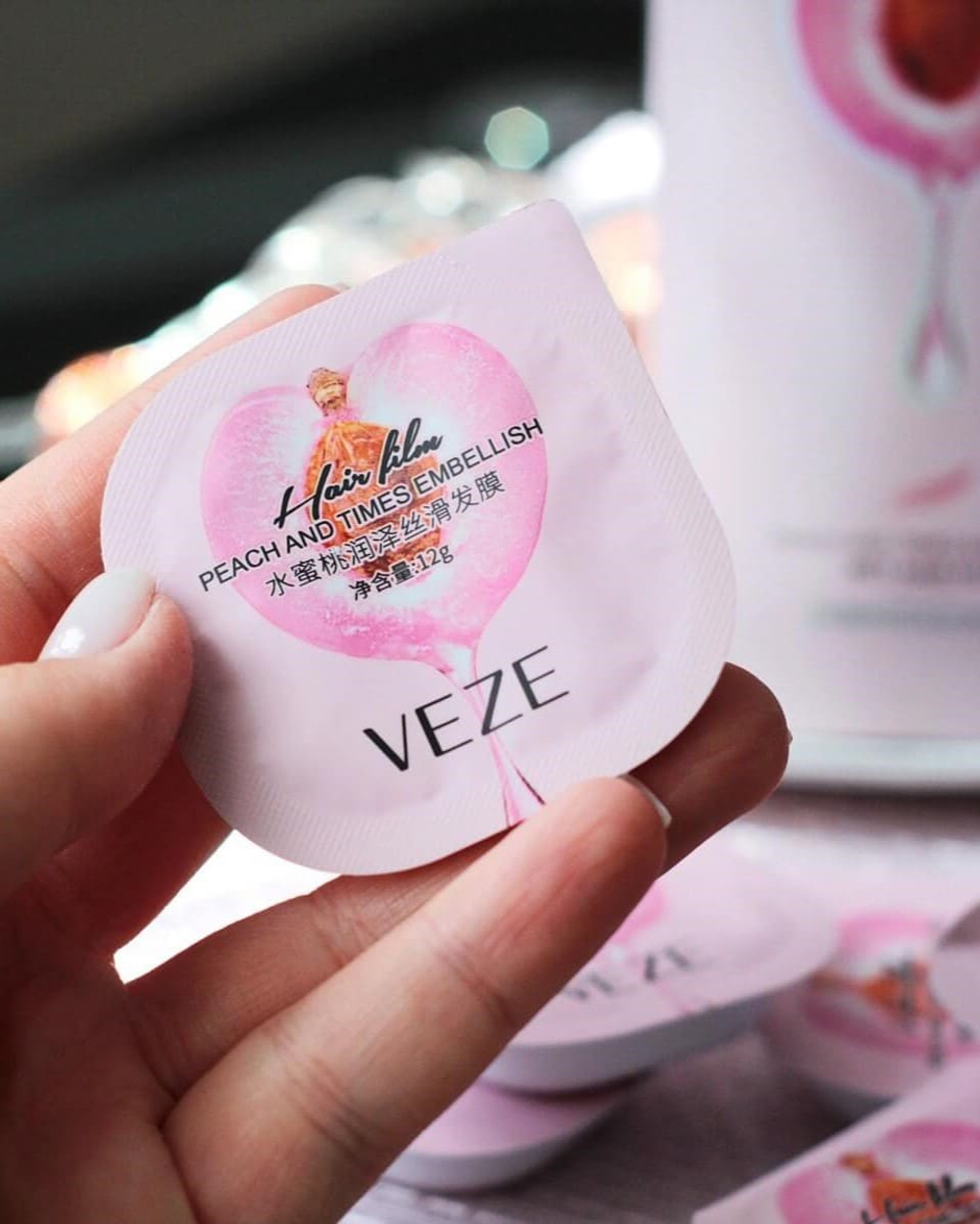 Маска для волос с персиком