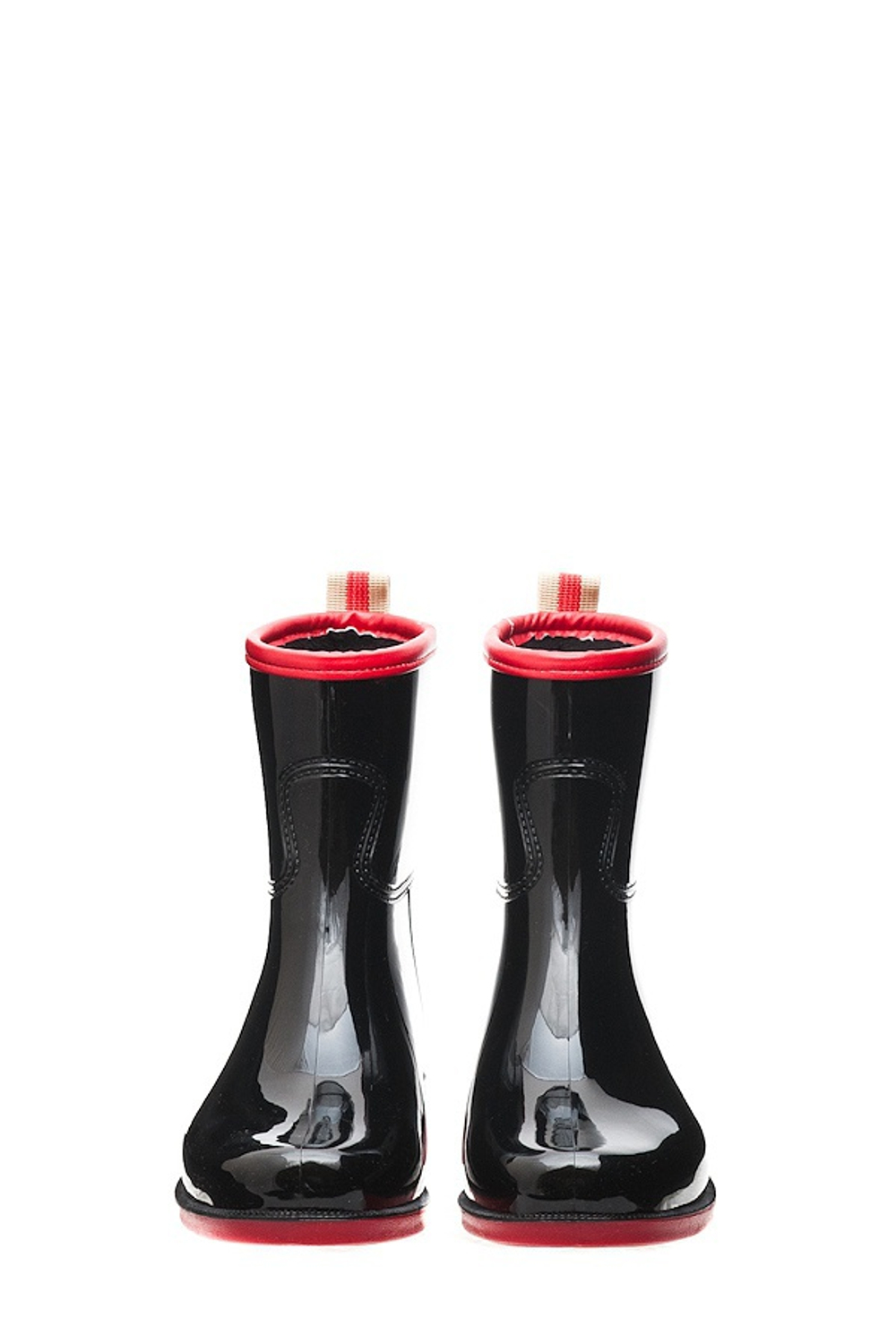 Сапоги BoomBoots Black&Red Flat (с утеплителем)