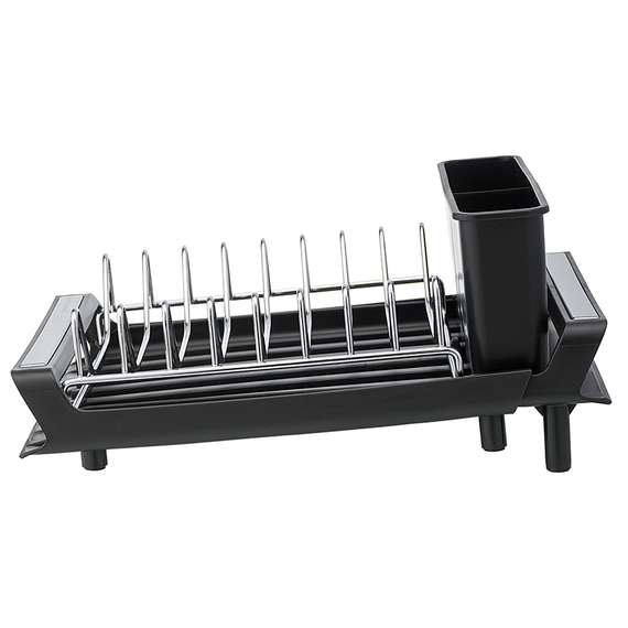 Сушилка для посуды atle раздвижная малая, черная