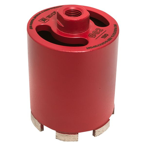 Коронка алмазная (верхнее пылеудаление) DCH-82/120MHS (120мм) Micro Hit Laser M16 EKF Professional (10.00 шт.)