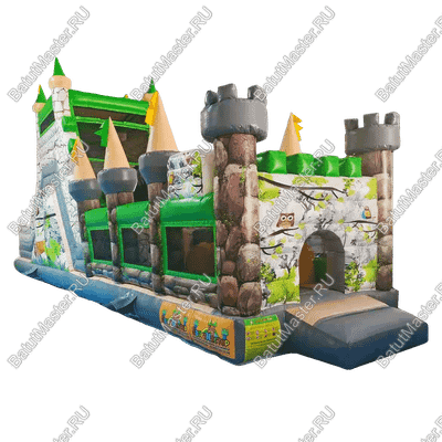 Надувная полоса препятствий "Лесной дворец"