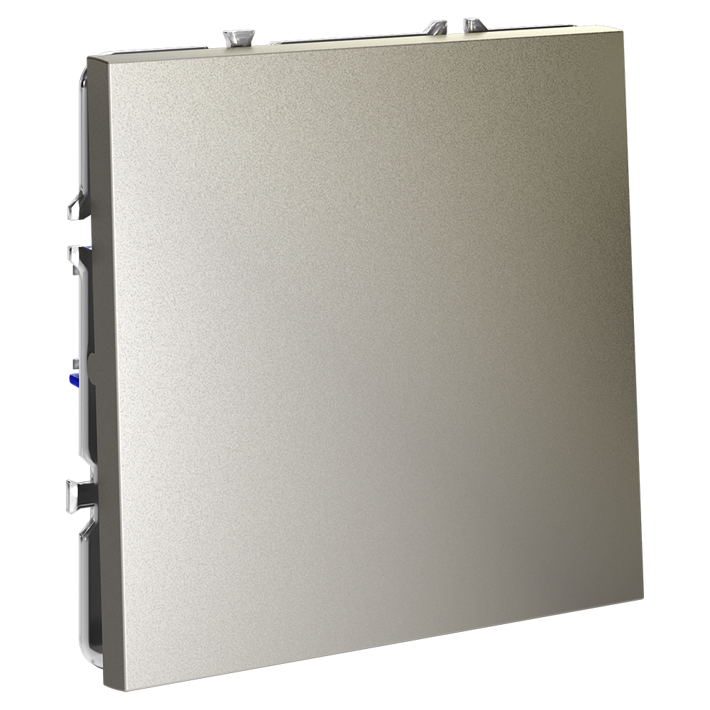 Выключатель встраиваемый VOLTUM S70 одноклавишный 10А, (шелк)