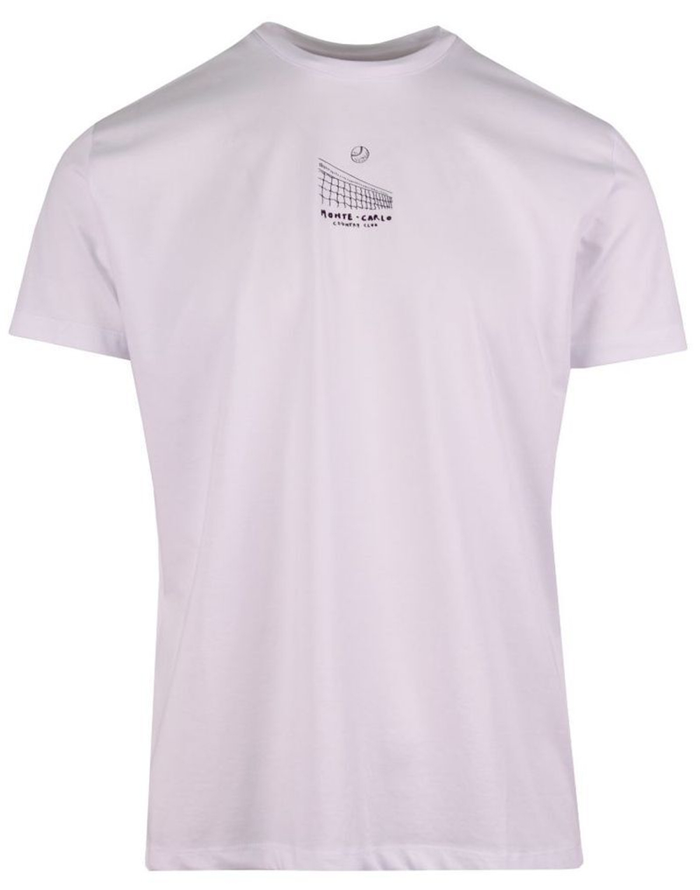 Мужская теннисная футболка Monte-Carlo Country Club Techno Mercerized - белый