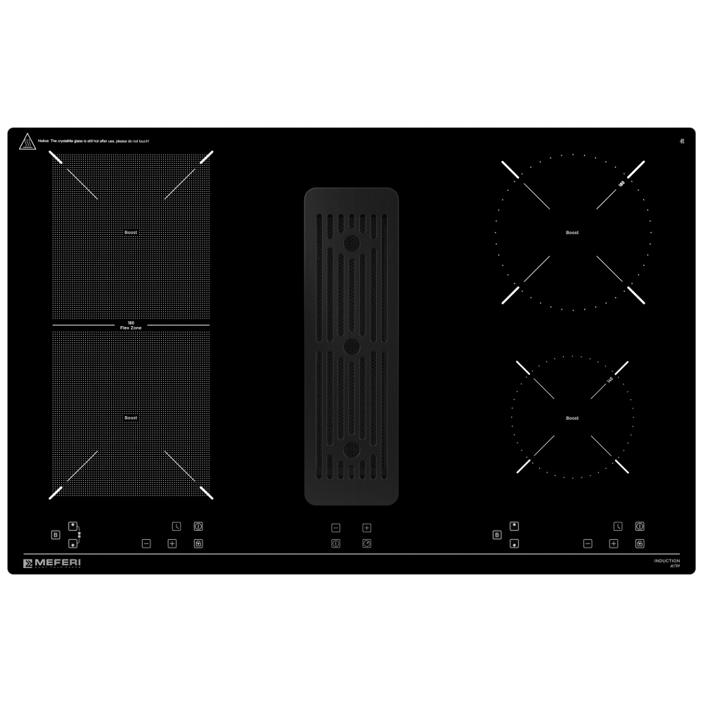 Индукционная варочная панель с вытяжкой Meferi XSMART35IX ULTRA фото 3