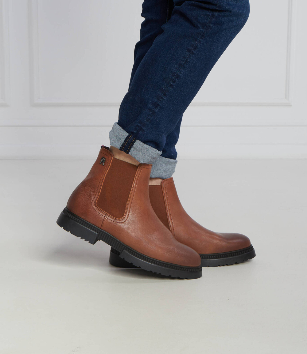 Кожаные челси thermo lth chel Tommy Hilfiger - коричневый(FM0FM04650)