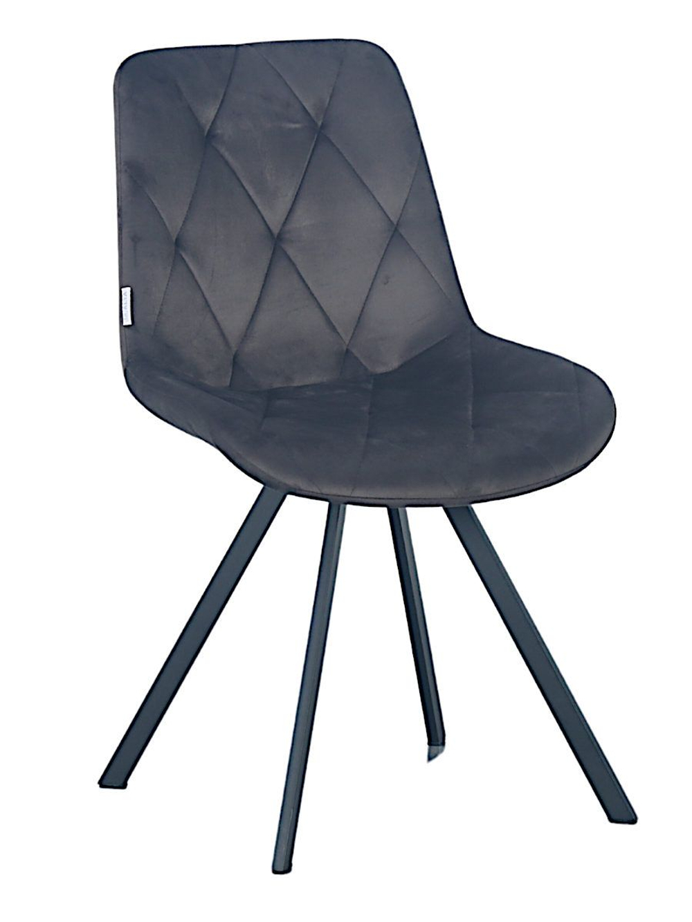 Стул LA ALTA GUSTAF 360 велюр шоколад, каркас черный