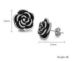 Серьги мужские "Роза" Steelman mn00927