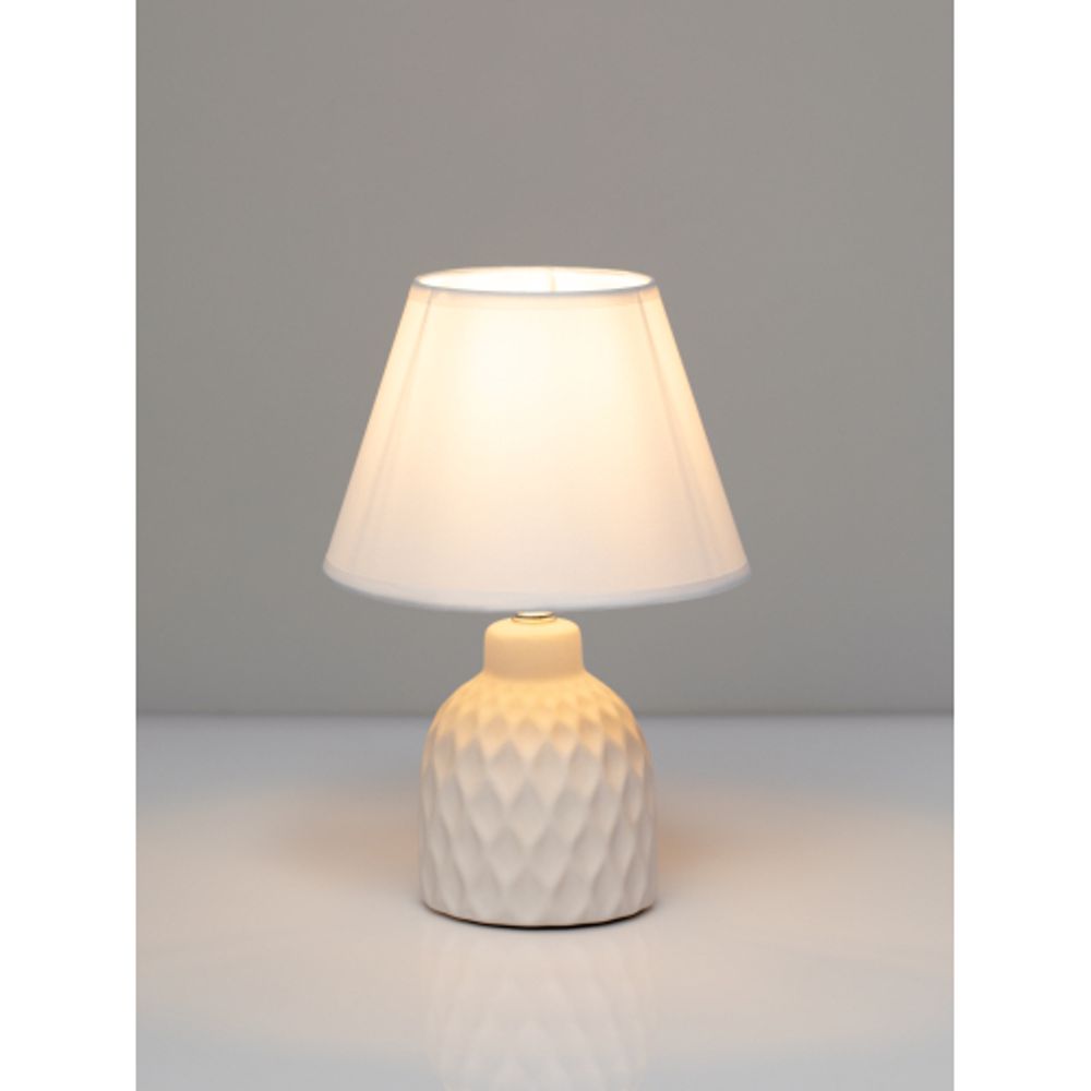 Настольная лампа Rivoli Muriel 7550-501 1 х Е14 40 Вт керамика белая с абажуром | Rivoli