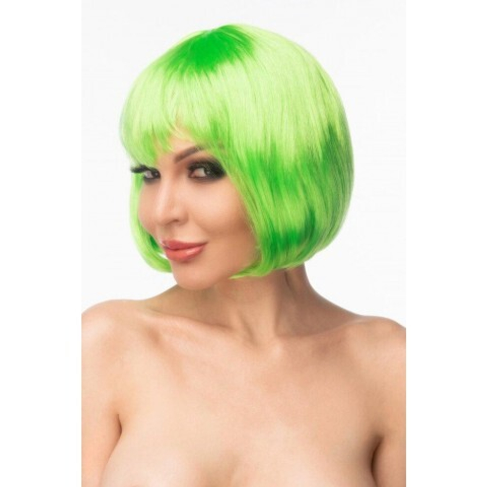 Парик "Морико" (короткий, прямой/цв. ярко-салатовый)