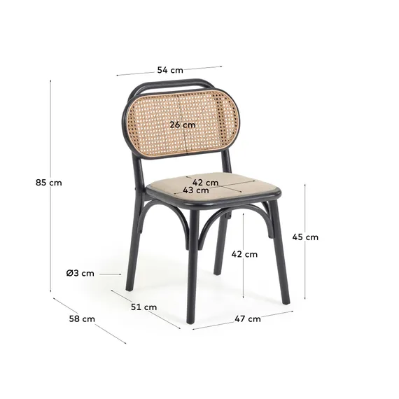 Стул Doriane черный