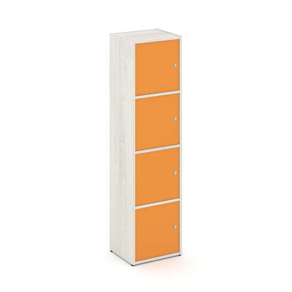 Locker plus Комплект №4 LK.K-004 Дуб Наварра/Оранжевый 408*350*1593