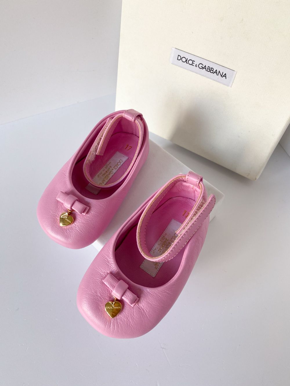 Новые кожаные пинетки Dolce&Gabbana, 16,5