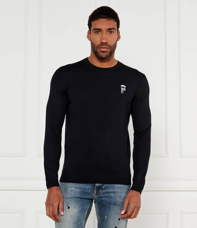 Хлопковый свитер Karl Lagerfeld - черный(655013 544399)