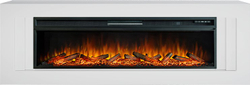 Каминокомплект Line 60 SFT - Белый с очагом Vision 60 LOG LED