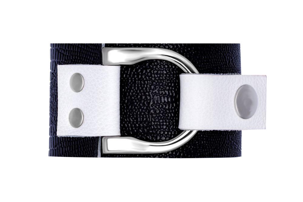 Браслет широкий кожаный