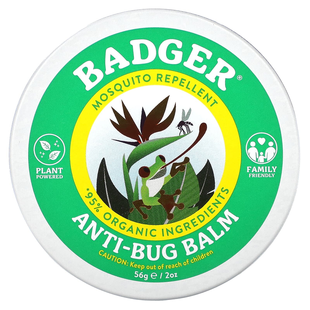 Badger, Бальзам с защитой от насекомых с цитронеллой и розмарином, 56 г (2 унции)