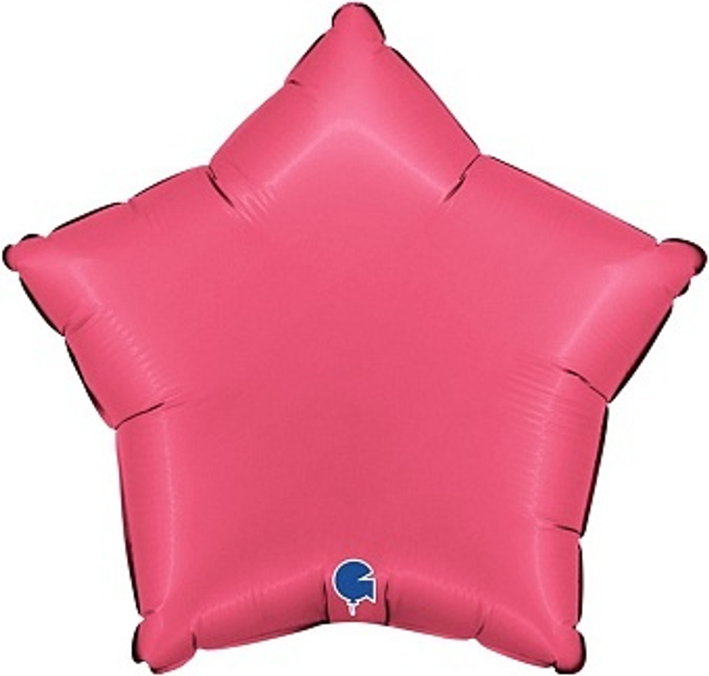 Г 18'' Звезда Ягодная помада Сатин 40 см.