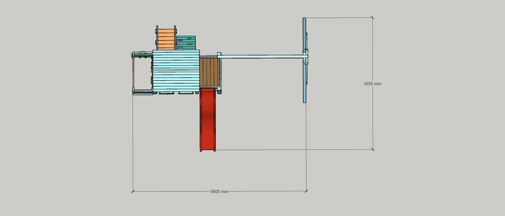 Детский домик с качелями "Прованс - спорт плюс"