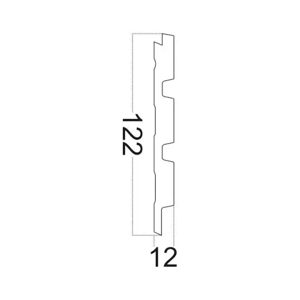 Декоративная панель Kr204SP-8/2.7