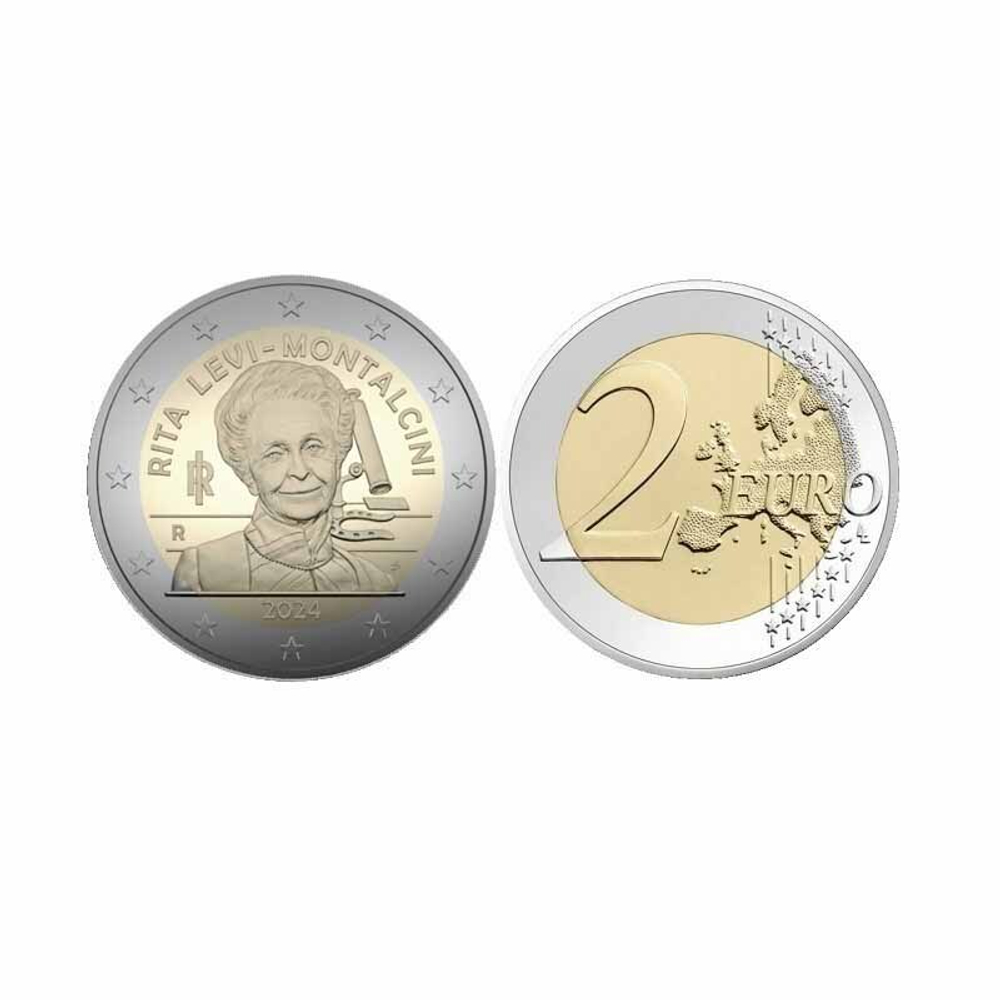 2 евро Италии Рита Леви-Монтальчини 2024 г.