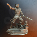 Табакси Лев Тигр Изобретатель Алхимик миниатюра для dnd, днд, pathfinder, фентези, Настольная игра, НРИ, Варгейм, РПГ