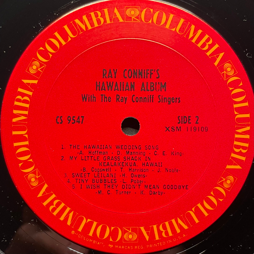 Ray Conniff With The Ray Conniff Singers ‎– Ray Conniff's Hawaiian Album (США 1967г.)