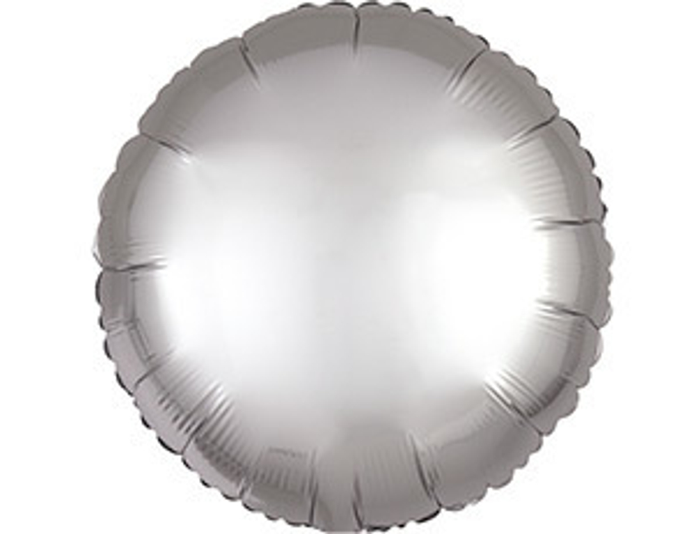 А 18" Круг Сатин Платина 40 см.