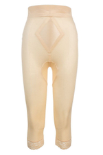 Корсетные штаны-капри с завышенной талией (Размер: 5X) (Цвет: черный)