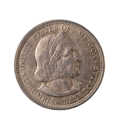 Монета 1/2 доллара (50 центов)  США 1893 года