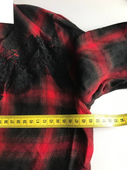 Рубашка Guess в клетку, визуально на 44/46 размер