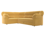 Диван угловой Карнелла левый угол, Желтый, Микровельвет, 105890L