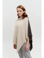 Накидка женская Т028-08/13 бежевый/коричневый