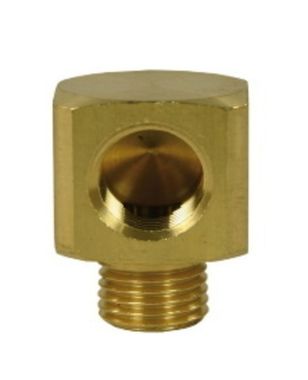 Переходник угловой для консоли 3/8внеш-3/8внут, 250bar, латунь