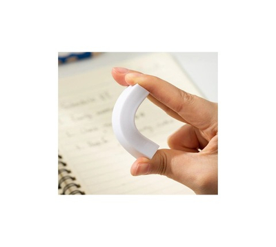 Ластик Deli Scribe Plus 60x24x12мм белый EH00410