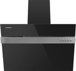 Кухонная вытяжка MAUNFELD Bridge Line 60 черный\вставка сатин фото 