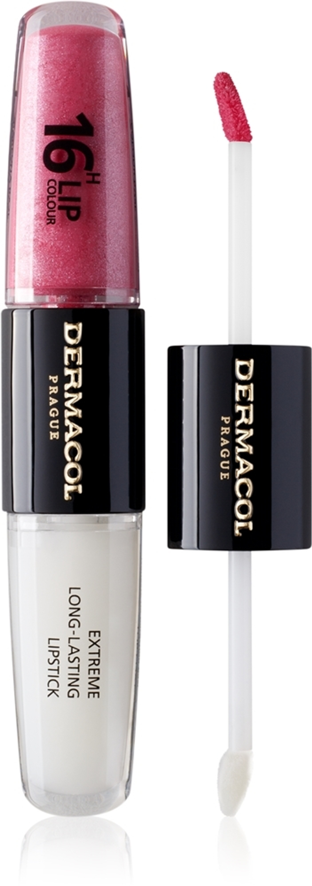 Dermacol 16H Lip Colour - Стойкая помада и блеск для губ, 2× 4 ml